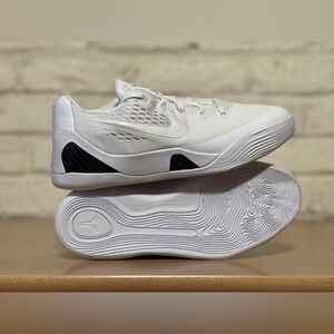 Nike Kobe 9 IX Triple White GS Basketball Shoe FV3607-100 Women 7 & 8.5 New